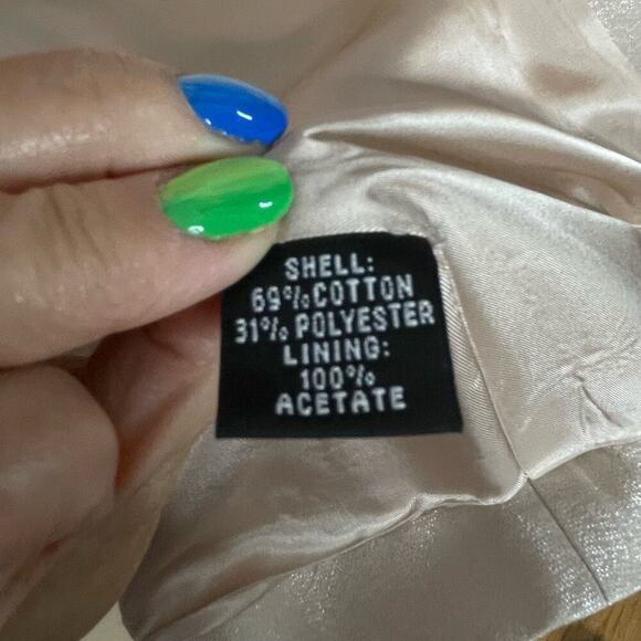 Ellen Tracy champagne sparkle jacket single breasted 16 - Picture 5 of 6